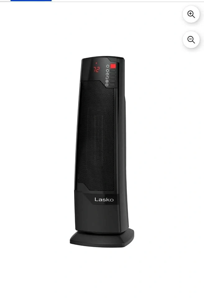 Lasko Oscillating Ceramic Tower Space Heater with Remote, CT2283