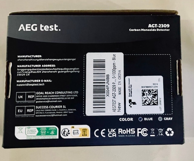 Carbon Monoxide Detector - AEG test - photo 4