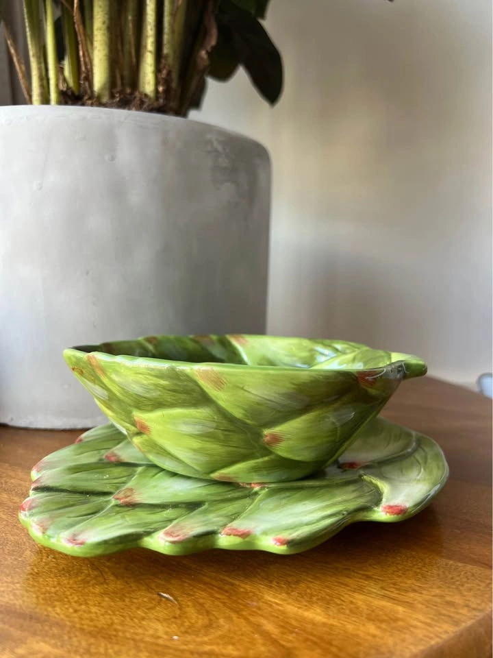 Artichoke Plate & Bowl Set - photo 2