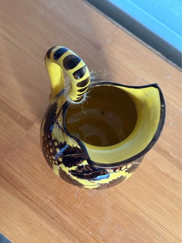 Yellow Grape Design Pitcher Jug Made in Italy - photo 3
