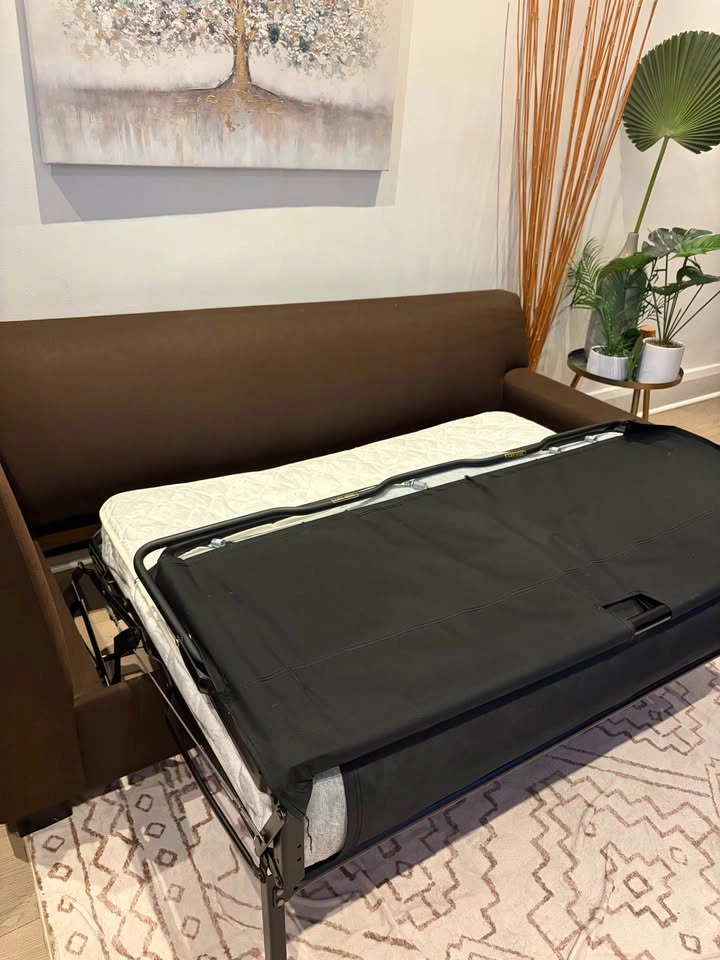 Couch with pull out bed and mattress - photo 3