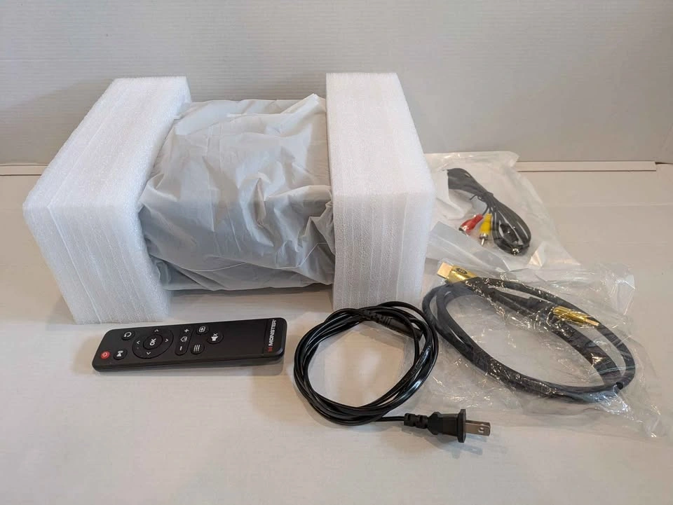 Monster Vision 1080p Projector with 120" Screen - photo 2