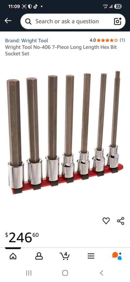 Wright Tool Hex Bit Socket Set (Imperial) - photo 2