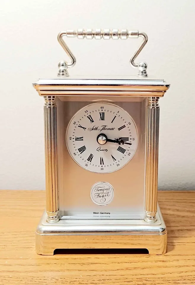 Unique Vtg Seth Thomas Westminister Chiming Carriage Clock