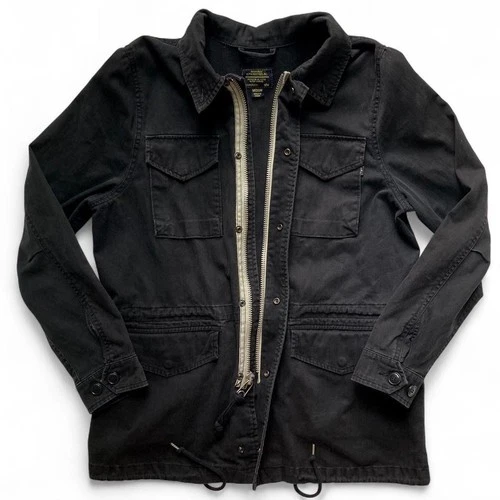 Alpha Industries Revival Field Jacket Trooper Black Cotton Canva - photo 2