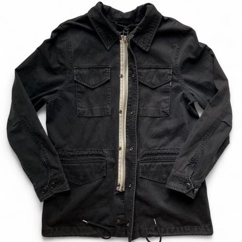 Alpha Industries Revival Field Jacket Trooper Black Cotton Canva - photo 3