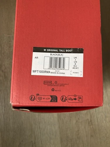 Hunter Original Tall Boots Women's 9 Black - photo 5