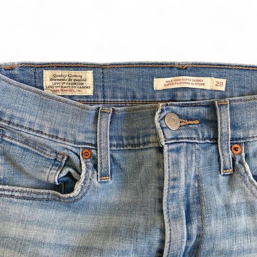 Levi's Mile High Super Skinny Jeans 28Wx30L Medium Wash - photo 5