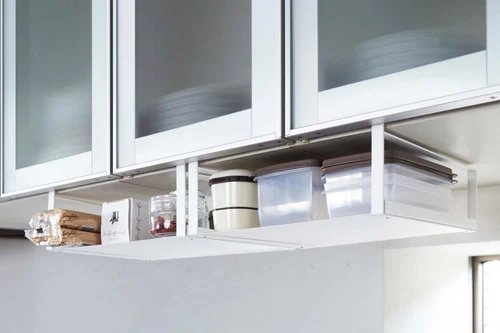 Yamazaki Home Under-Shelf Organizer Rack - White Steel