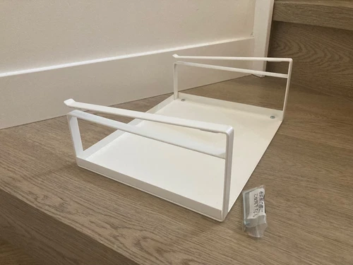 Yamazaki Home Under-Shelf Organizer Rack - White Steel - photo 2