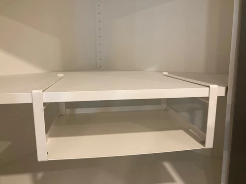 Yamazaki Home Under-Shelf Organizer Rack - White Steel - photo 4
