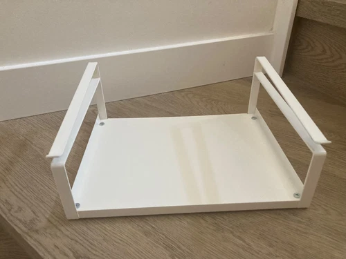 Yamazaki Home Under-Shelf Organizer Rack - White Steel - photo 5