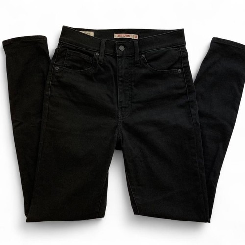 Levi's Mile High Super Skinny Jeans 28Wx30L Black High Rise Stre - photo 2