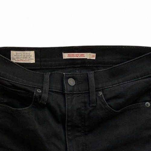 Levi's Mile High Super Skinny Jeans 28Wx30L Black High Rise Stre - photo 4