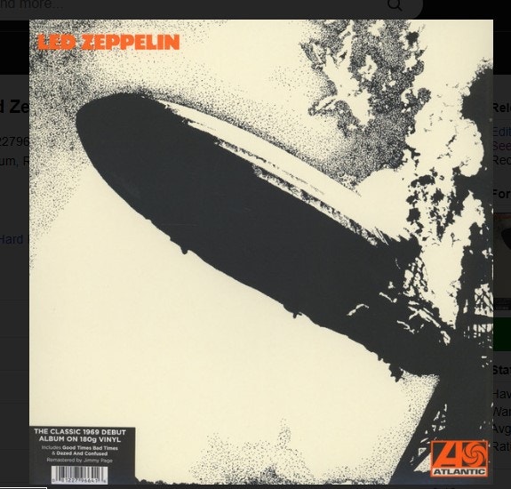 Led Zeppelin - Remastered 180g Vinyl LP - Sealed