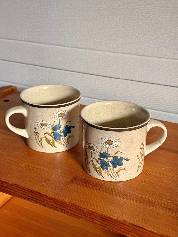 Vintage Royal Doulton Lambethware Hill Top Mugs - Set of 2