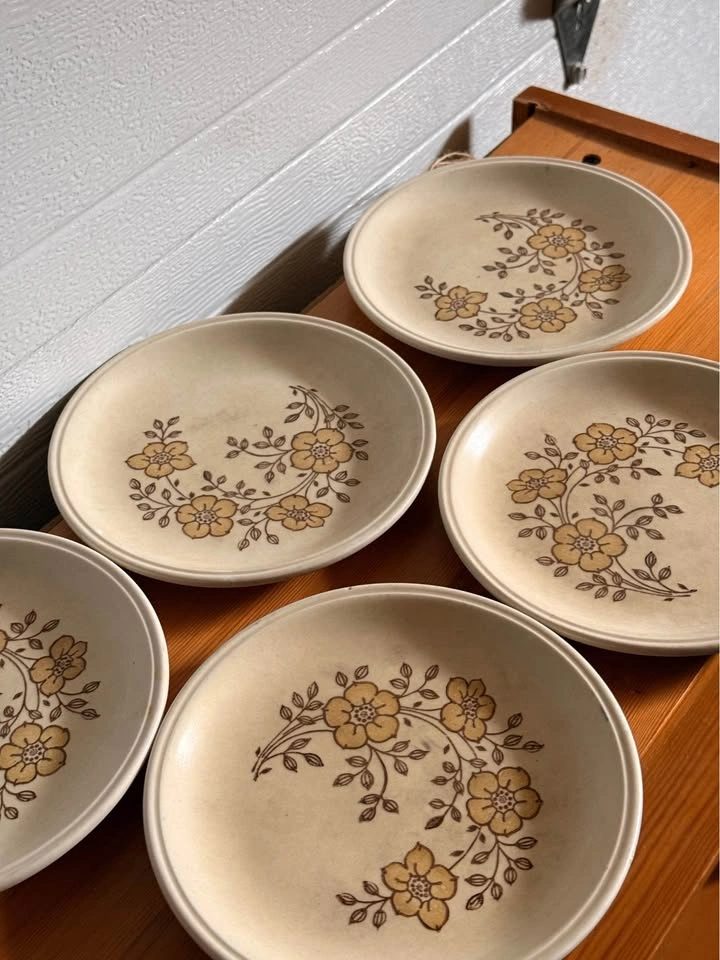Biltons Ironstone Vintage Dessert Plates - 5 floral plates - photo 4