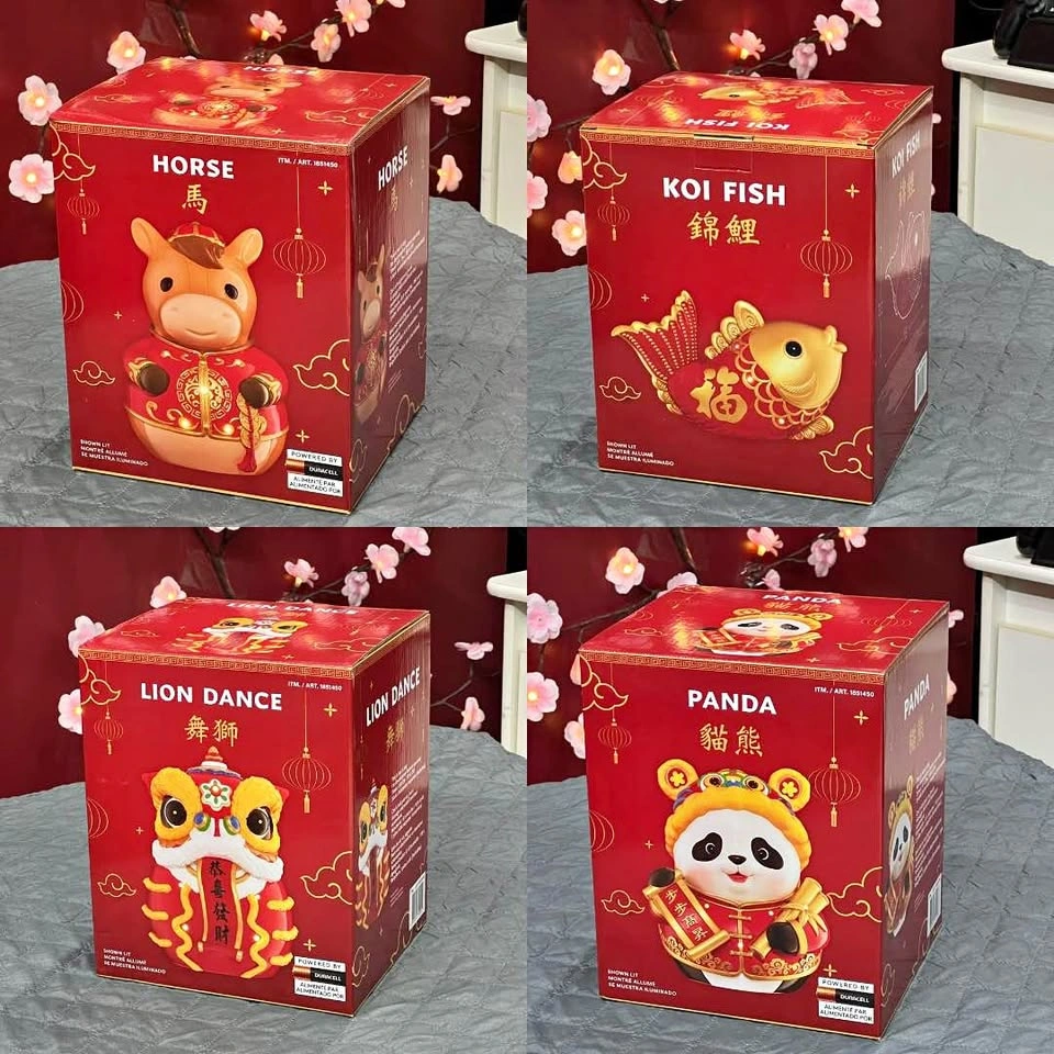 Lunar New Year Nightlights - Horse, Koi Fish, Lion Dance & Panda