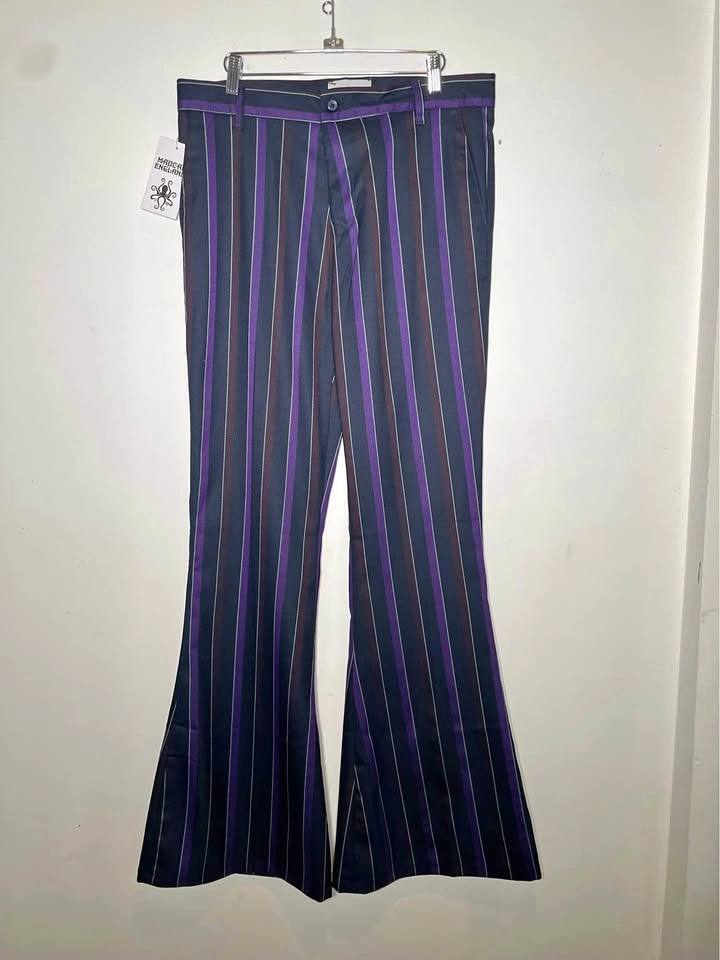 Madcap England Striped Bell Bottom Flares - Purple Mix - 34W 34L