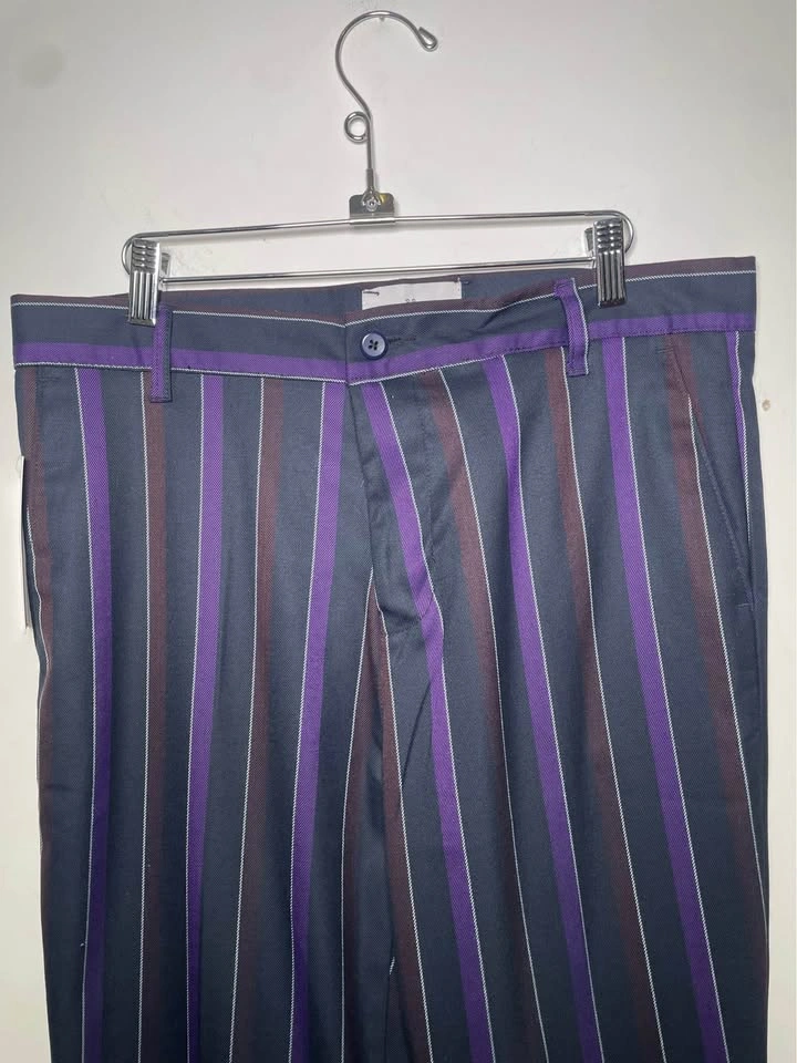 Madcap England Striped Bell Bottom Flares - Purple Mix - 34W 34L - photo 3