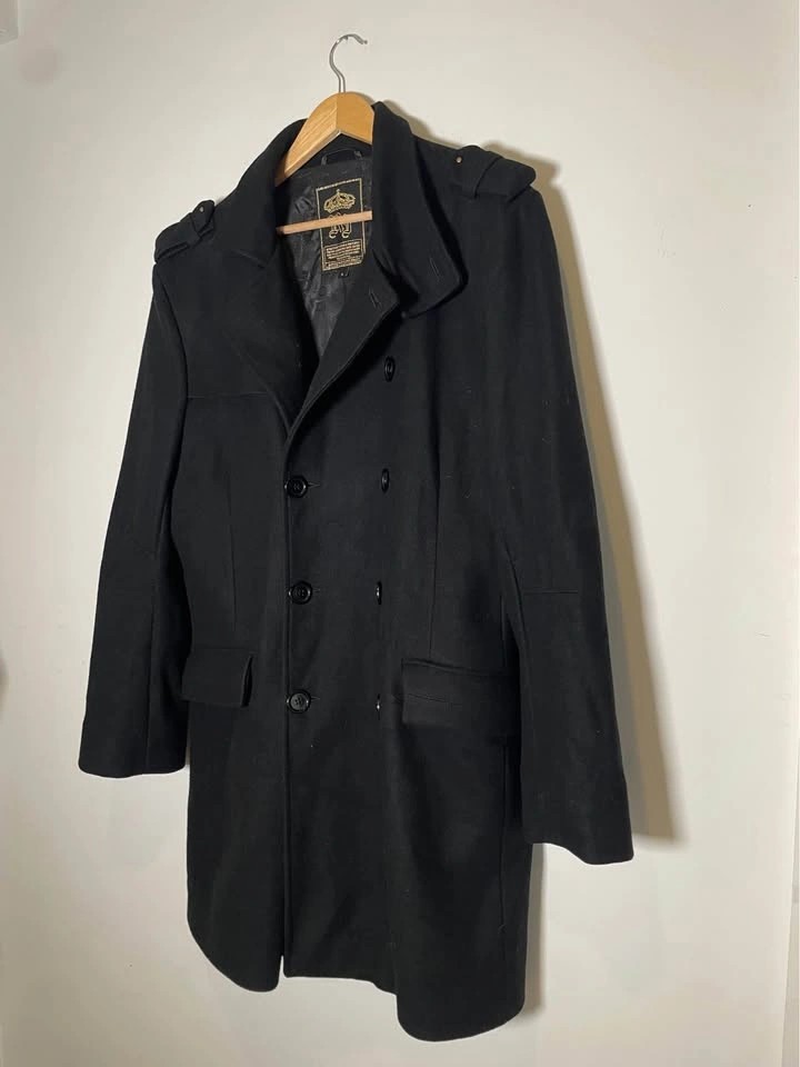 RJ Military Peacoat - Large - Wool Blend - photo 3