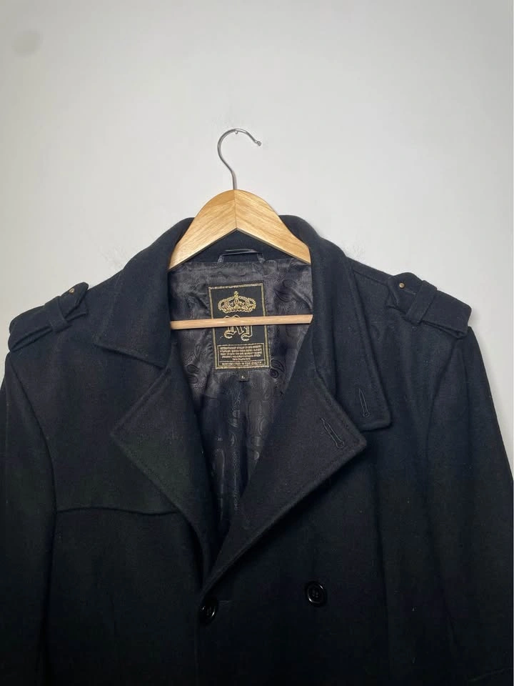 RJ Military Peacoat - Large - Wool Blend - photo 4
