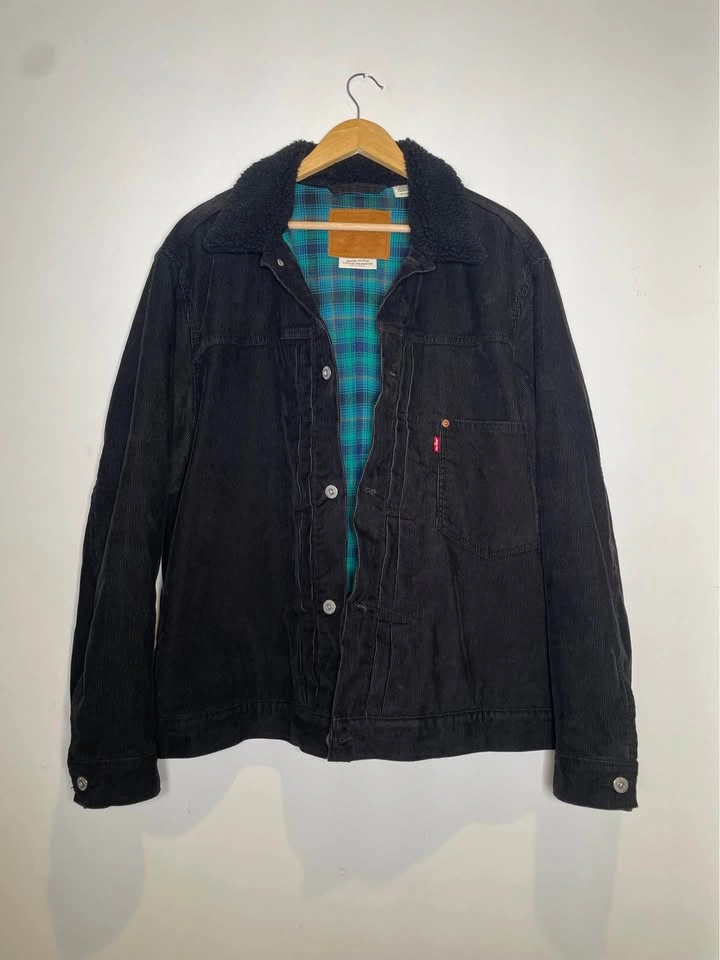 Levi’s Premium Corduroy Sherpa Trucker Jacket - Big E - XL - photo 2