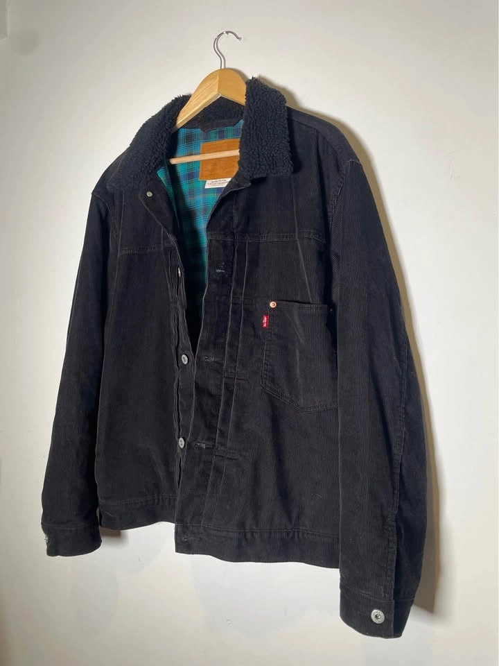 Levi’s Premium Corduroy Sherpa Trucker Jacket - Big E - XL - photo 4