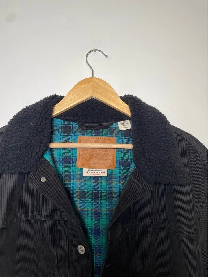 Levi’s Premium Corduroy Sherpa Trucker Jacket - Big E - XL - photo 5