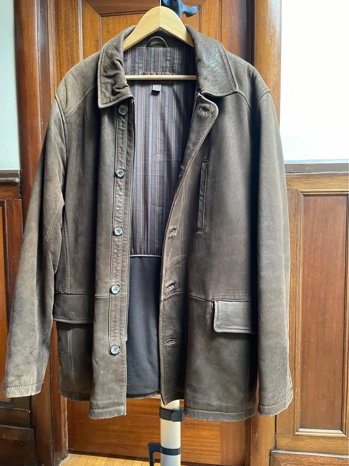 Danier Genuine Leather Jacket - Dark Brown - Men's Large - photo 3