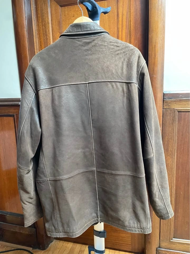 Danier Genuine Leather Jacket - Dark Brown - Men's Large - photo 4