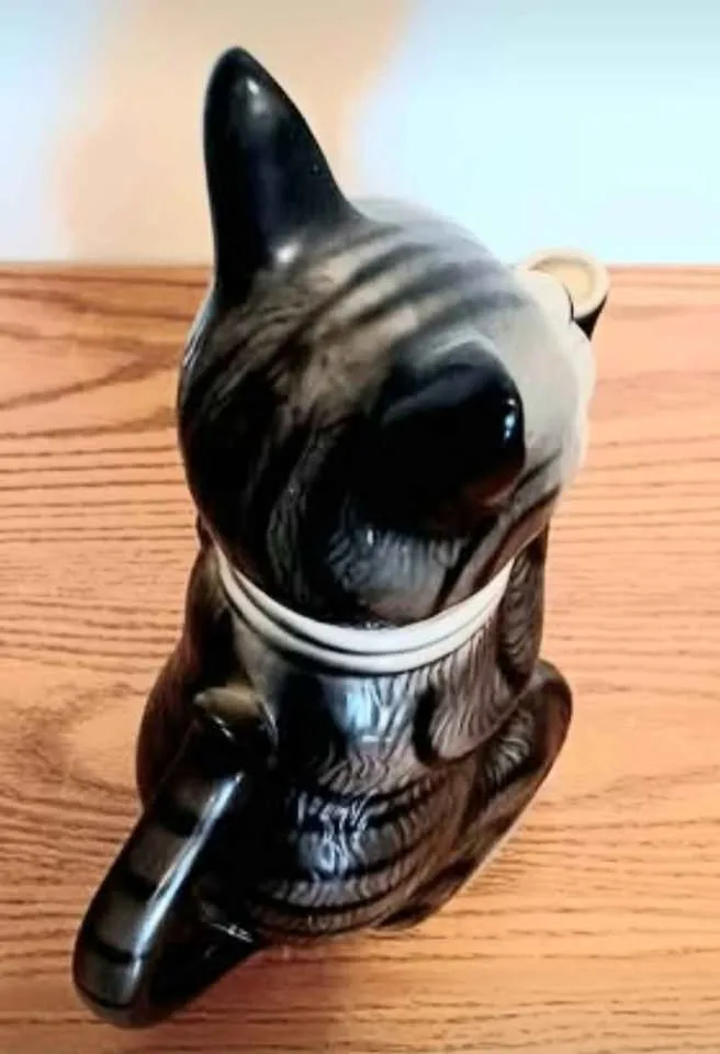 Vtg Staffordshire Tubby Cat Teapot image indicator(7)