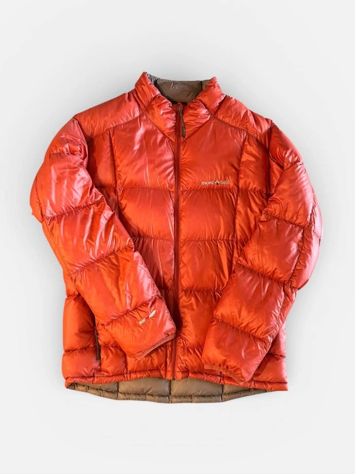 Vintage Montbell Down Puffer Jacket Orange L
