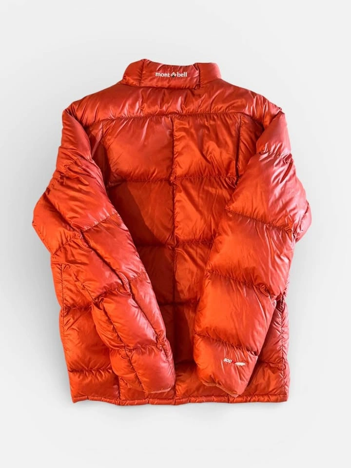 Vintage Montbell Down Puffer Jacket Orange L - photo 2