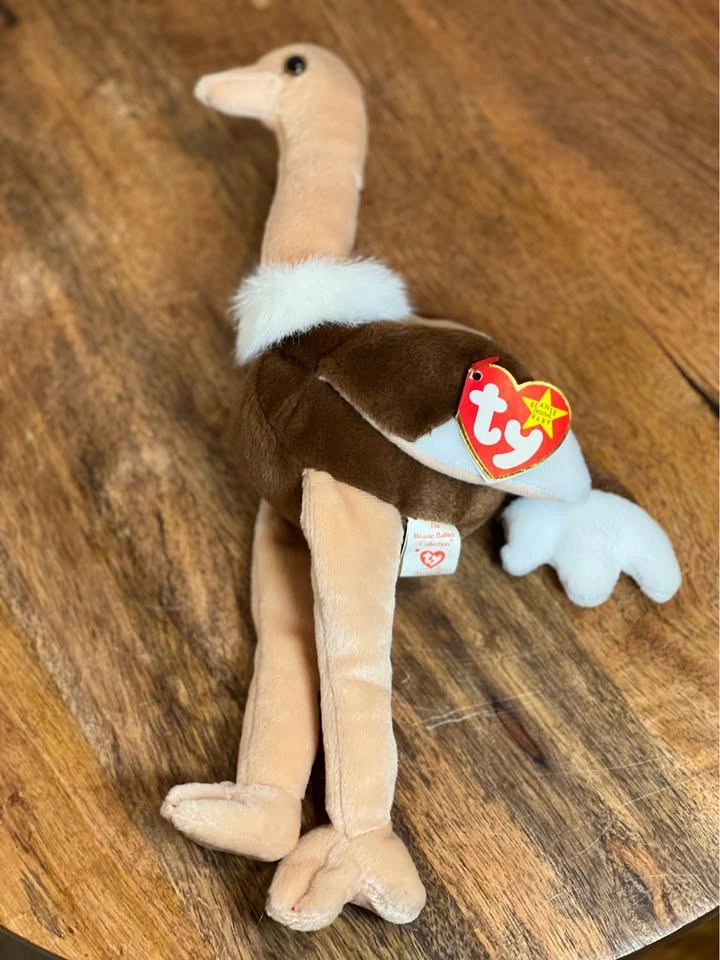 Stretch the Ostrich - Original Ty Beanie Baby (1997) - photo 4