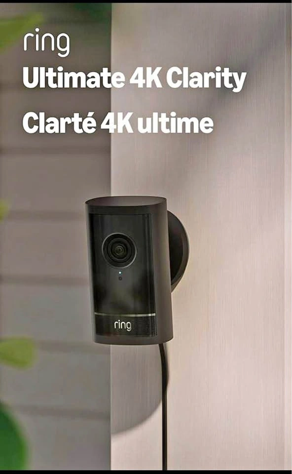 Ring Outdoor Cam Pro, Plug-In (Newest Model)