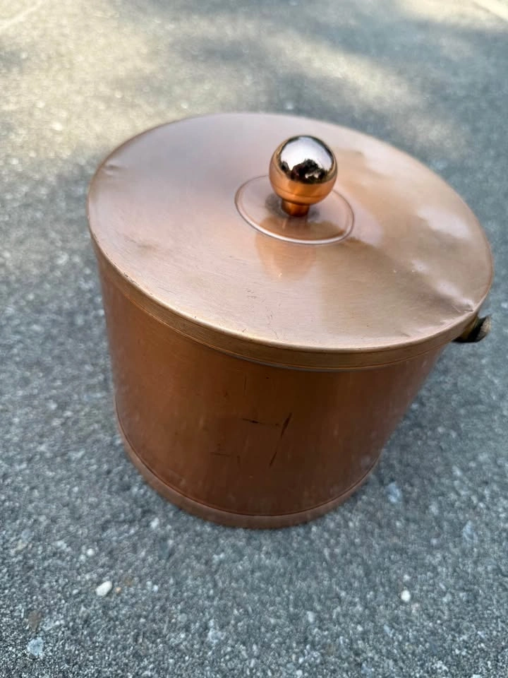 Copper Ice Bucket with Handle - photo 2