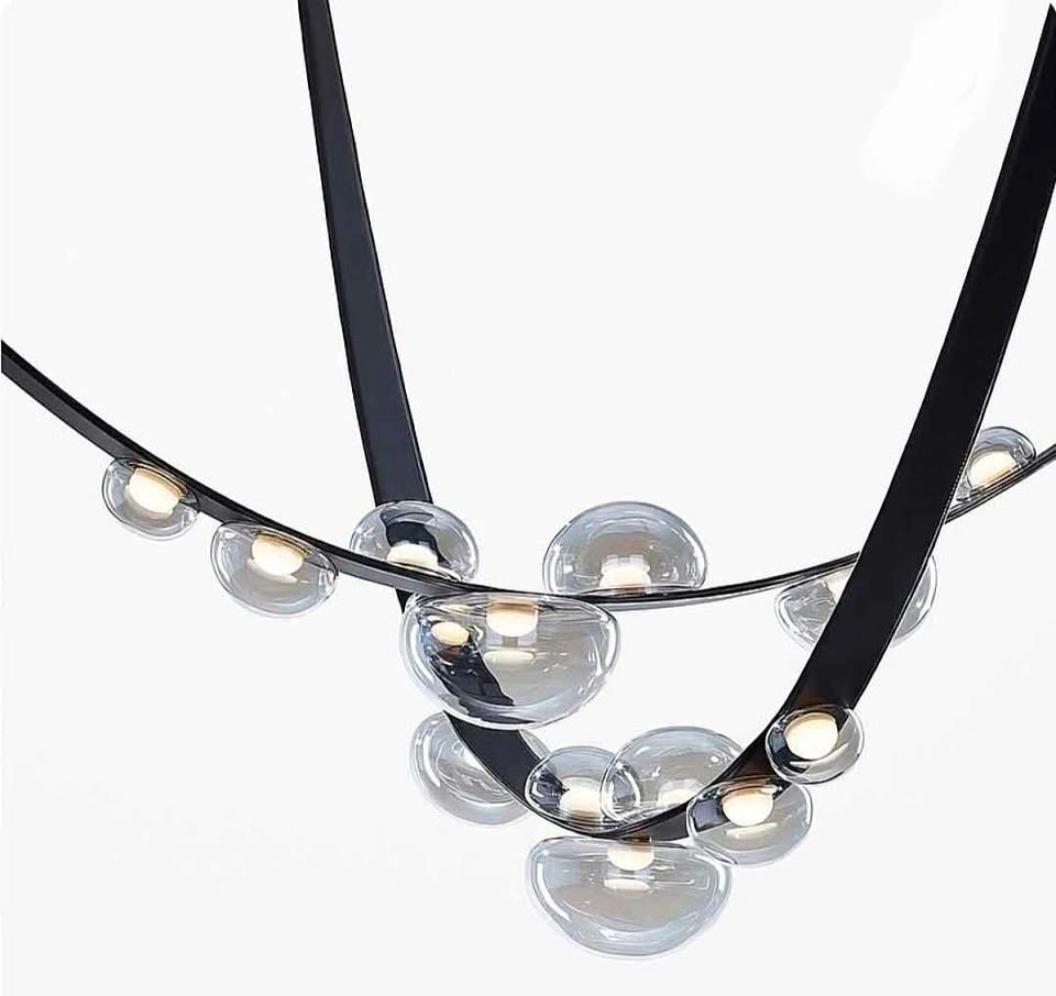 * New* Ceiling Large Tall Duplex Building Chandelier. - photo 2
