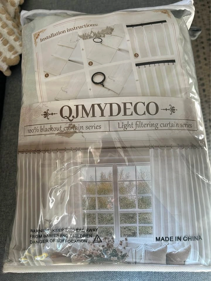 2 Blackout Curtain Panels 42x100