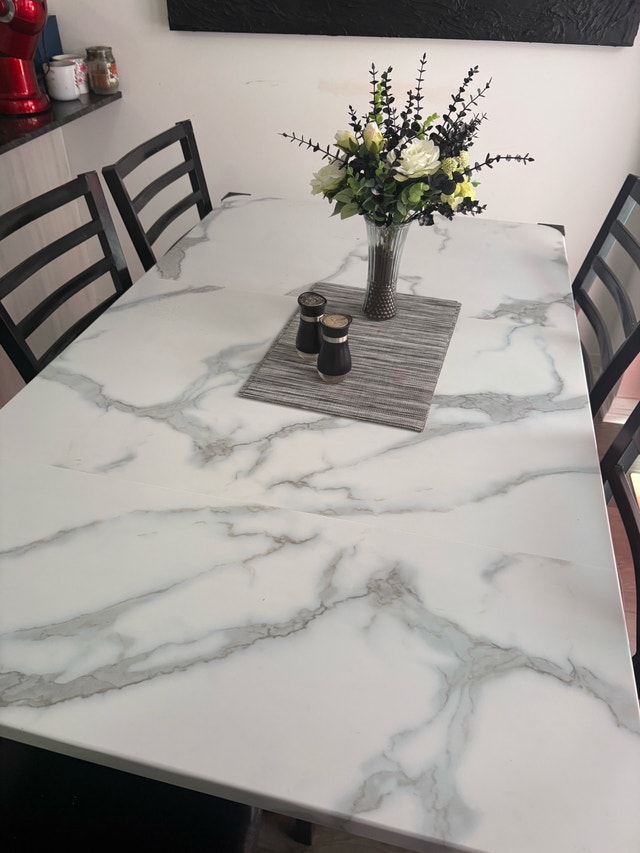 Dining Table with 4 Chairs - 60" Long - photo 2