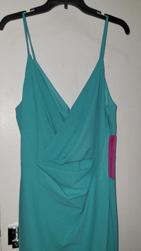 NWT Betsey Johnson Turquoise Tulip Midi Dress Sz 14 - photo 2