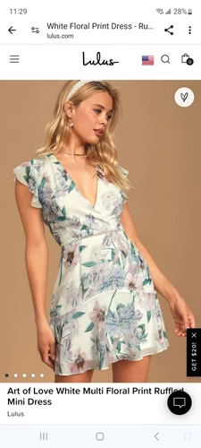 Lulus Art Of Love Dress Sz XL