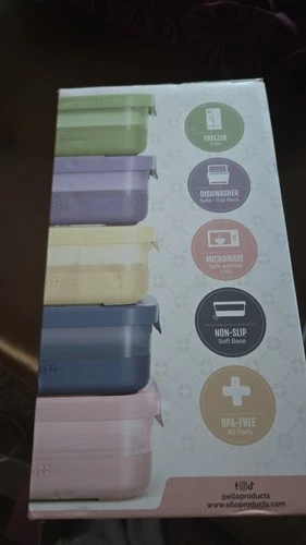 Ello Plastic Meal Prep Set Of 5 (3.7cup) - photo 2