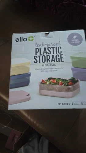 Ello Plastic Meal Prep Set Of 5 (3.7cup) - photo 3