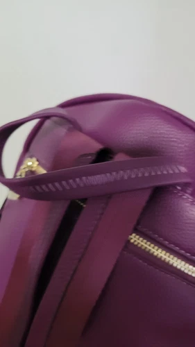 NWT Bostanten Purple Leather Backpack - photo 3
