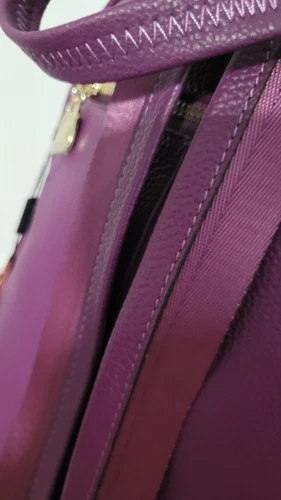 NWT Bostanten Purple Leather Backpack - photo 4