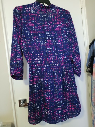 Charles Henry Nordstrom Shirt Dress L Elastic Waist Button Down - photo 2