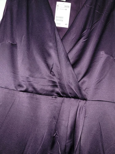 H&M Purple wrap sleeveless dress Sz 12 NWT - photo 3