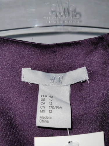 H&M Purple wrap sleeveless dress Sz 12 NWT - photo 4
