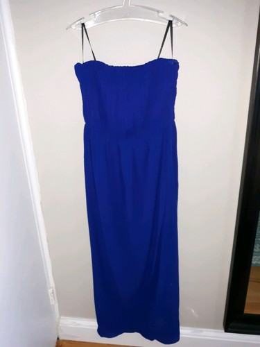 Rhyme Los Angeles Blue Strapless Dress Size L